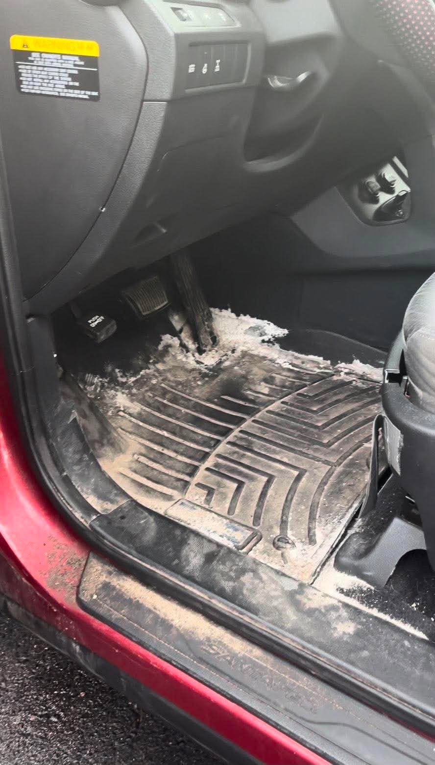 Tapis et habitacle — avant lavage